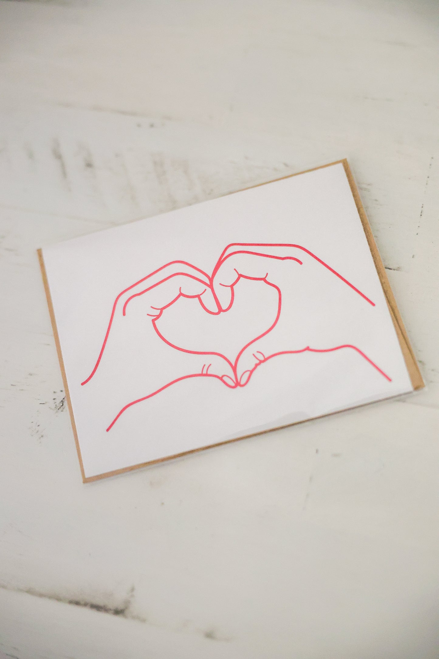 Heart Hands Card