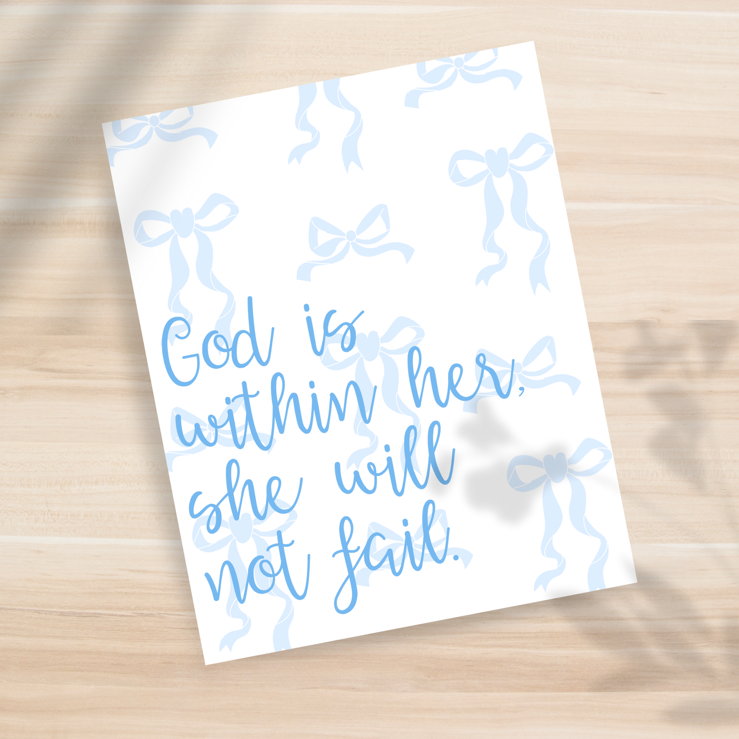 God is Within Her 8x10" Print