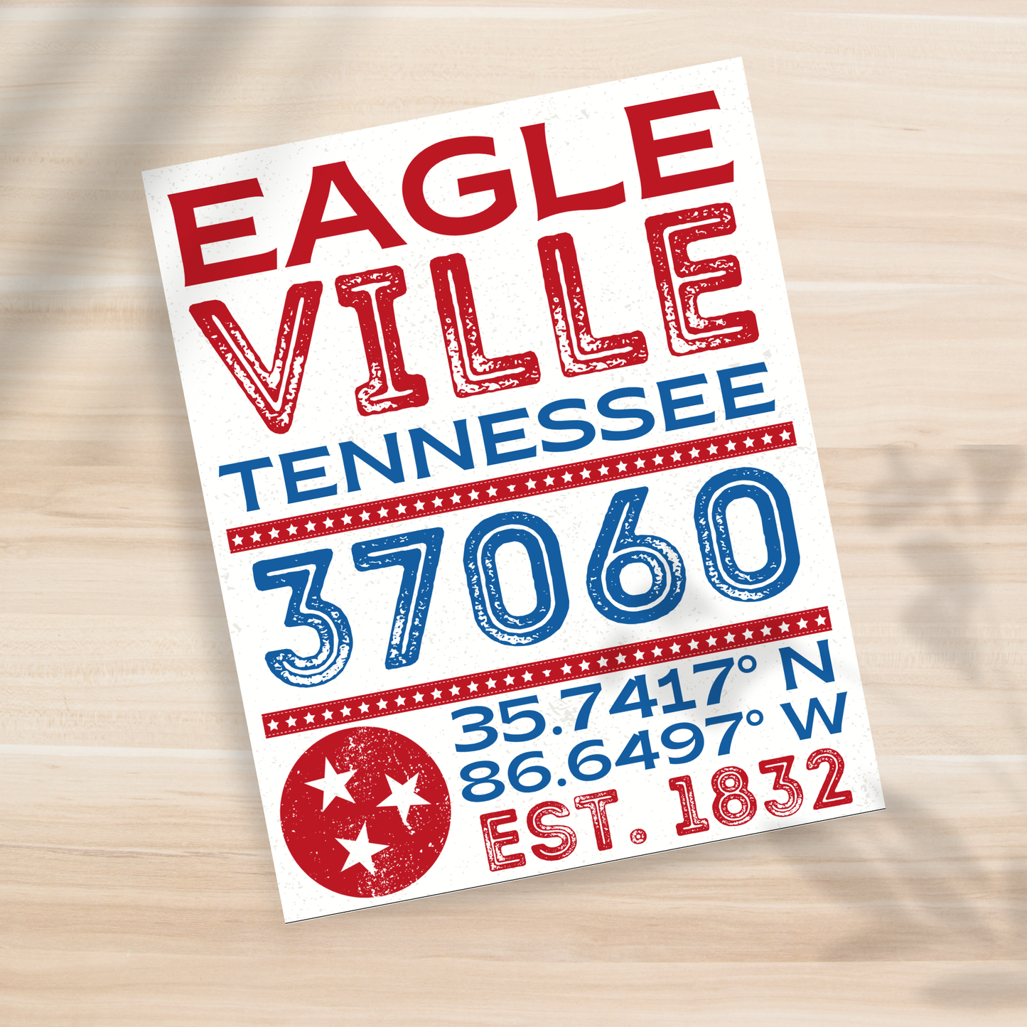 Eagleville, TN - 37060 - 8x10" Print
