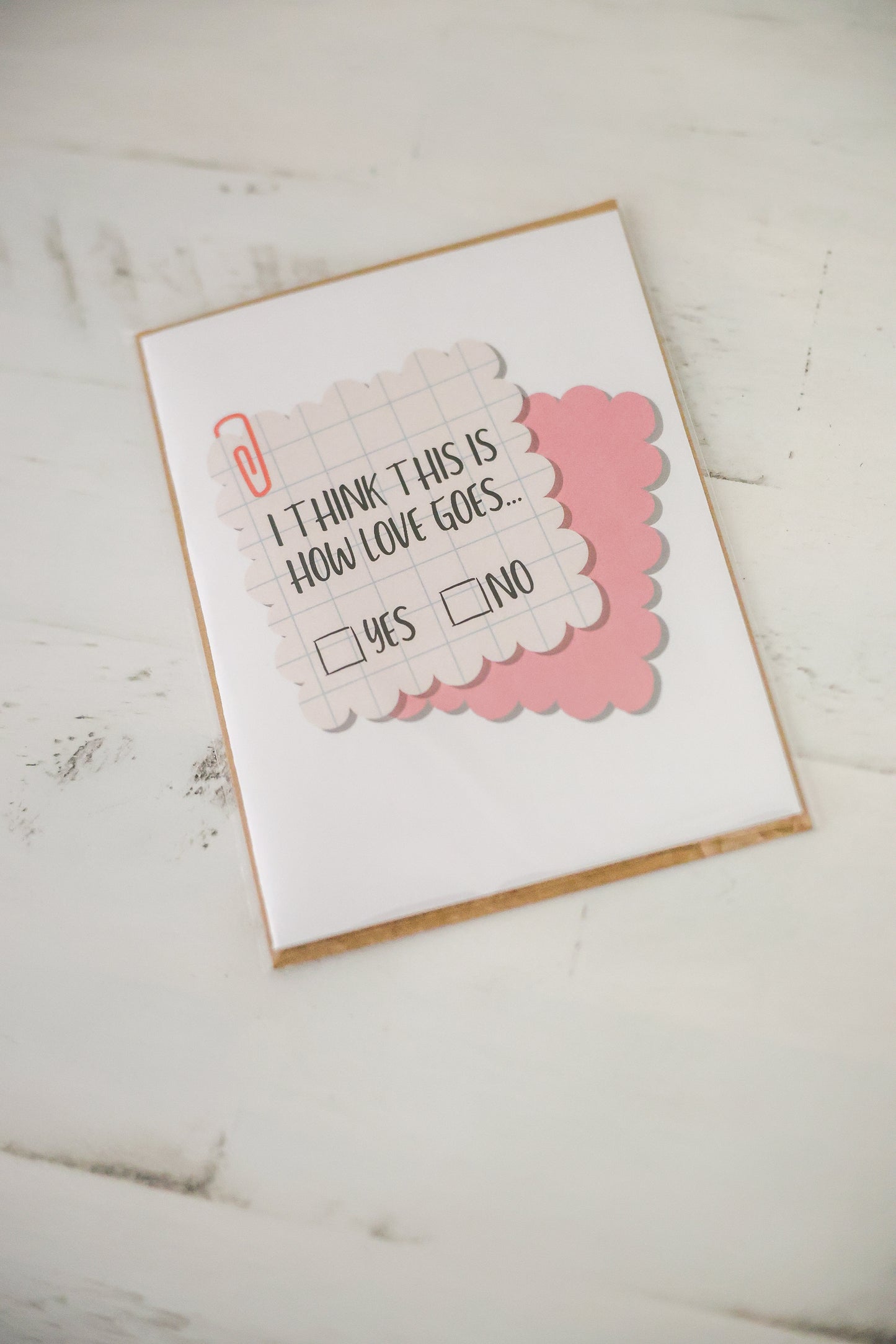 Check Yes or No Card