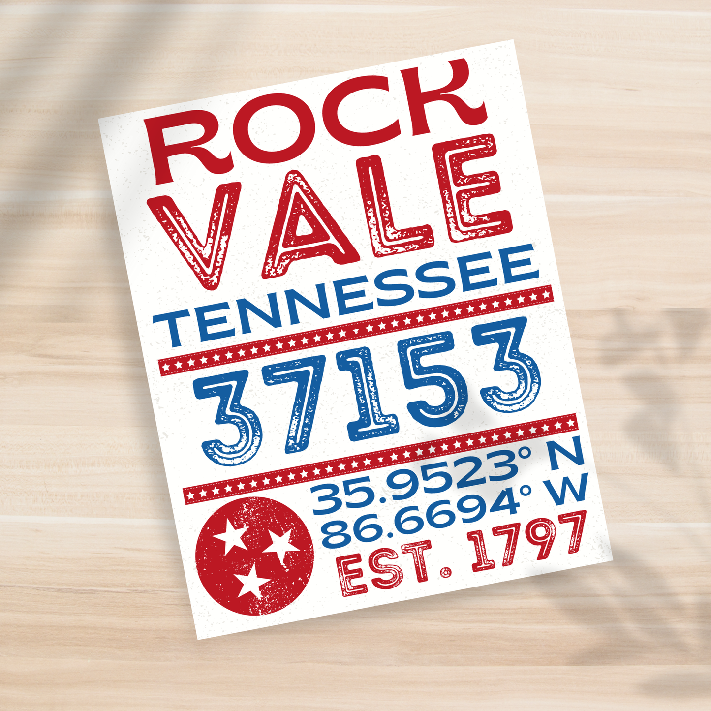Rockvale, TN - 37153 - 8x10" Print