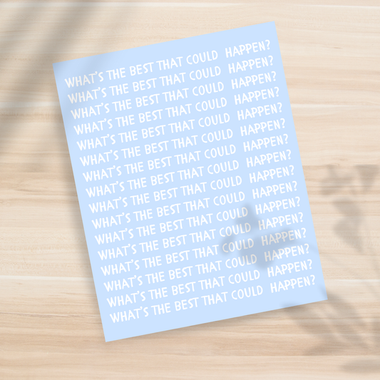 What's the best that could Happen? - Blue Repeating