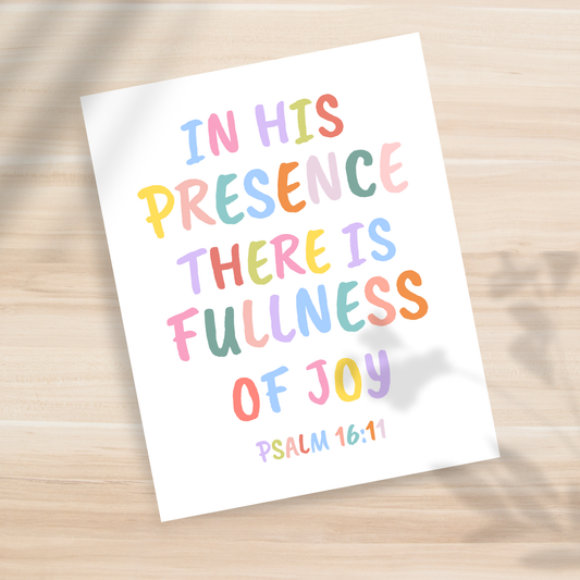 Fullness of Joy 8x10